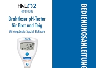 Die Bedienungsanleitung vom HALO2 Drahtlosen pH-Tester HI9810382 als PDF-Datei zum herunterladen und ausdrucken.