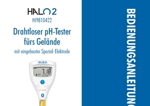 Die Bedienungsanleitung vom HALO2 Drahtlosen pH-Tester HI9810422 als PDF-Datei zum herunterladen und ausdrucken.